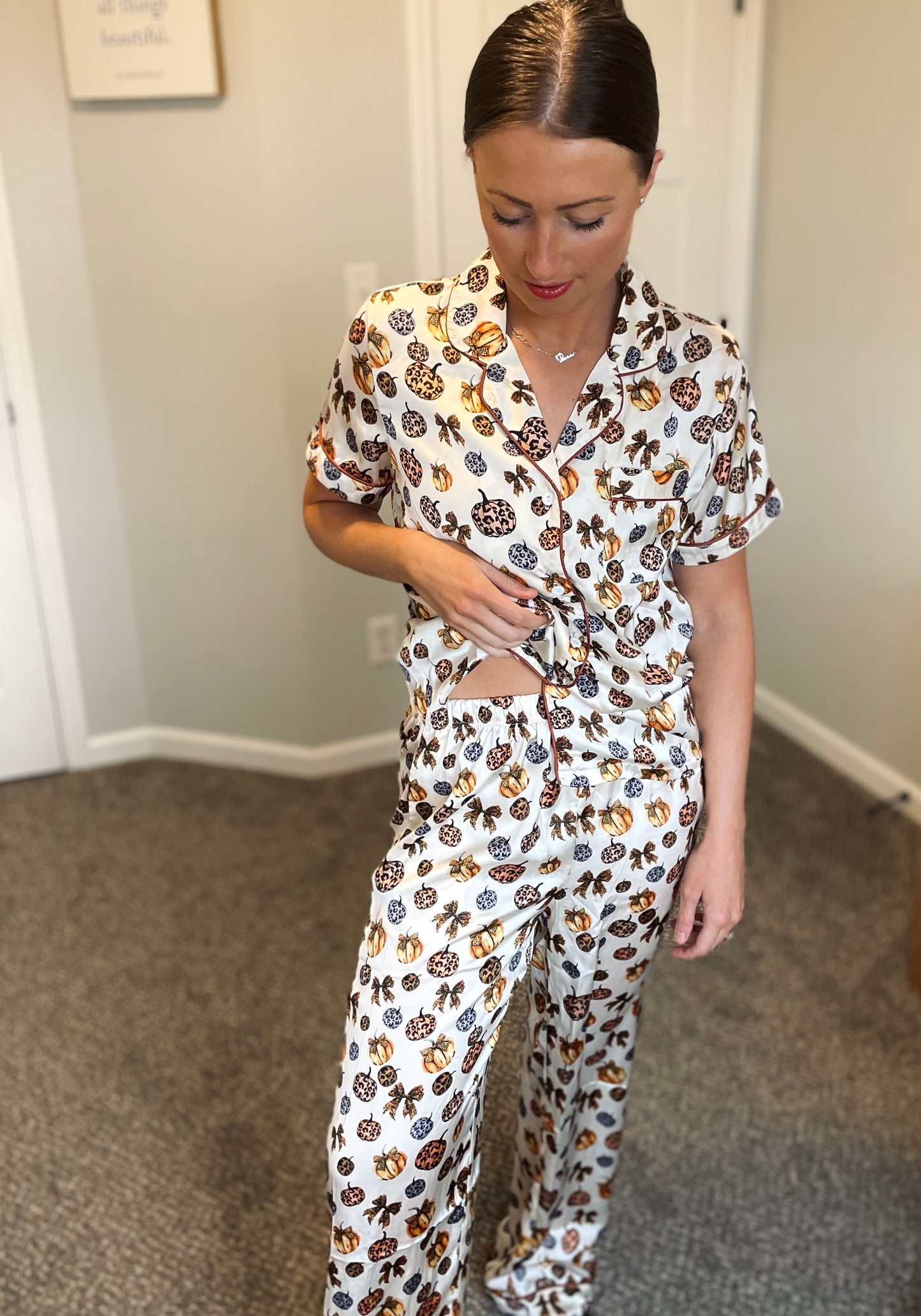 Pumpkin Two-Piece PJ Set