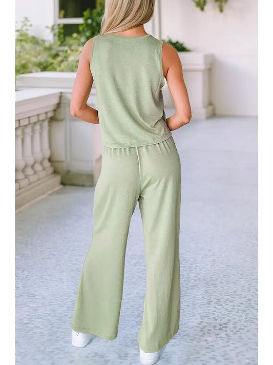 Tank Top and Drawstring Pants Set