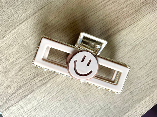 Smiley Hair Claw Clip