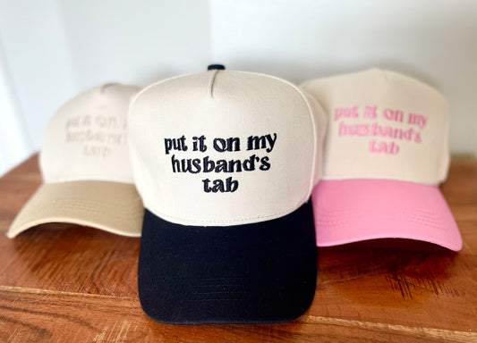 Two Tone Embroidery Word Baseball Hat