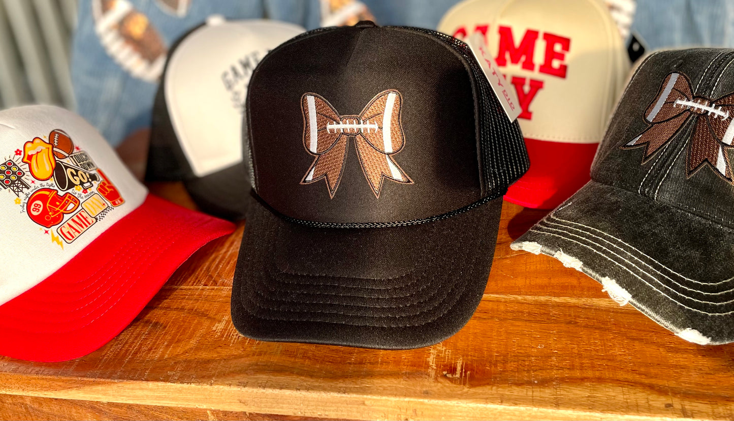 Football Bow Trucker Hat