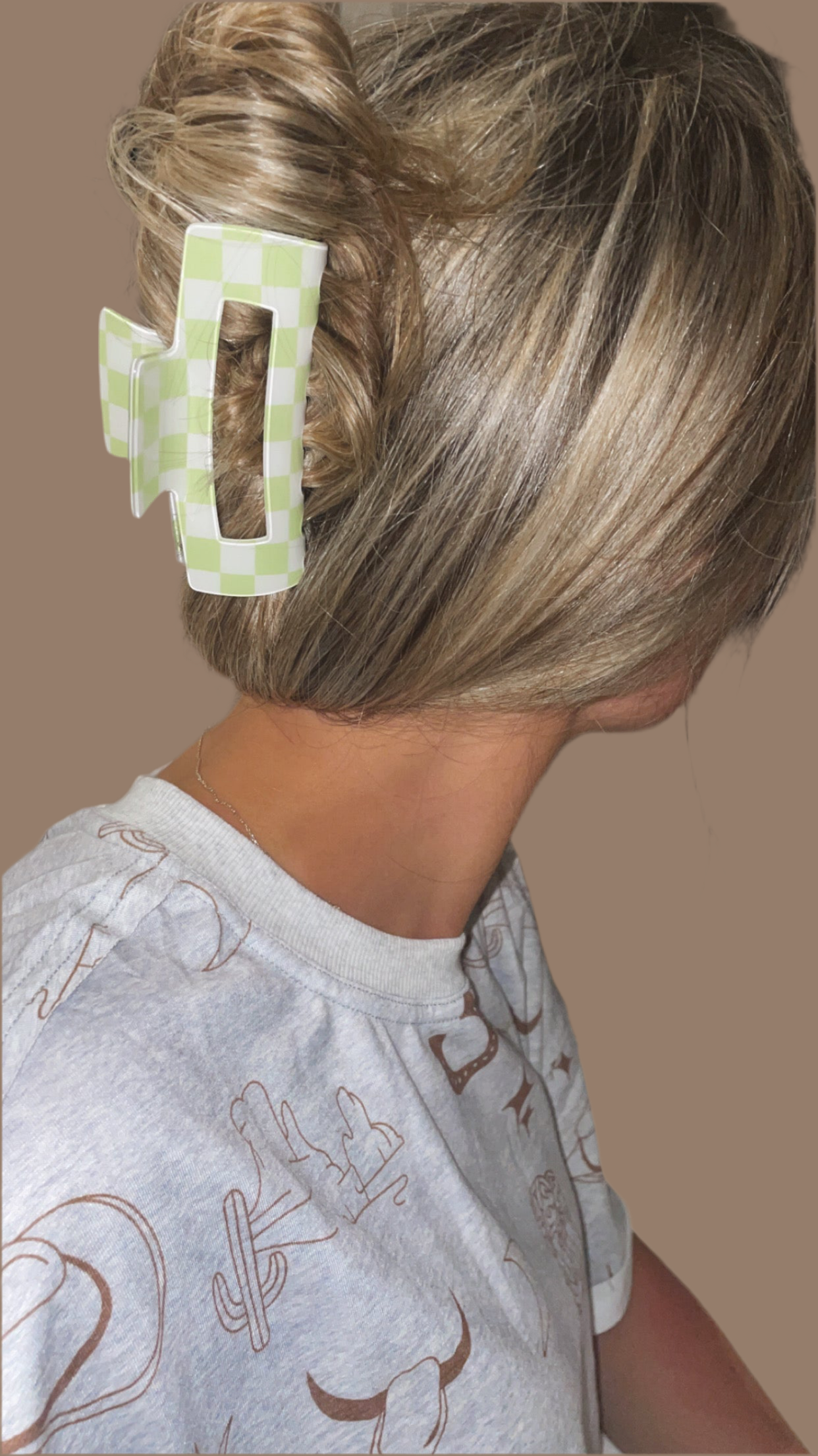 Checkered Claw Clip