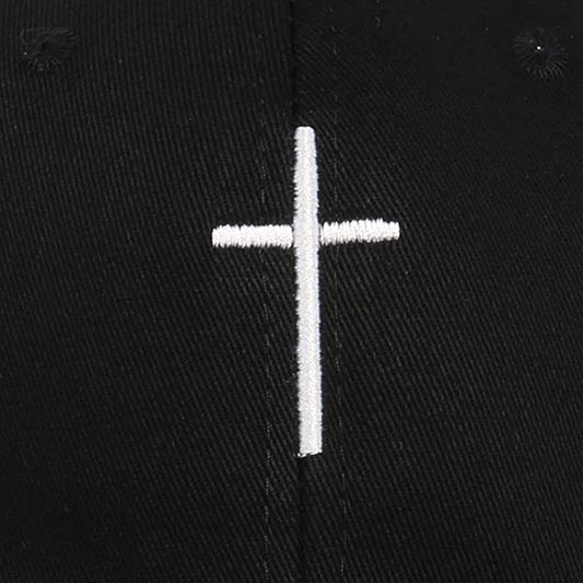Cross Embroidered Baseball Hat