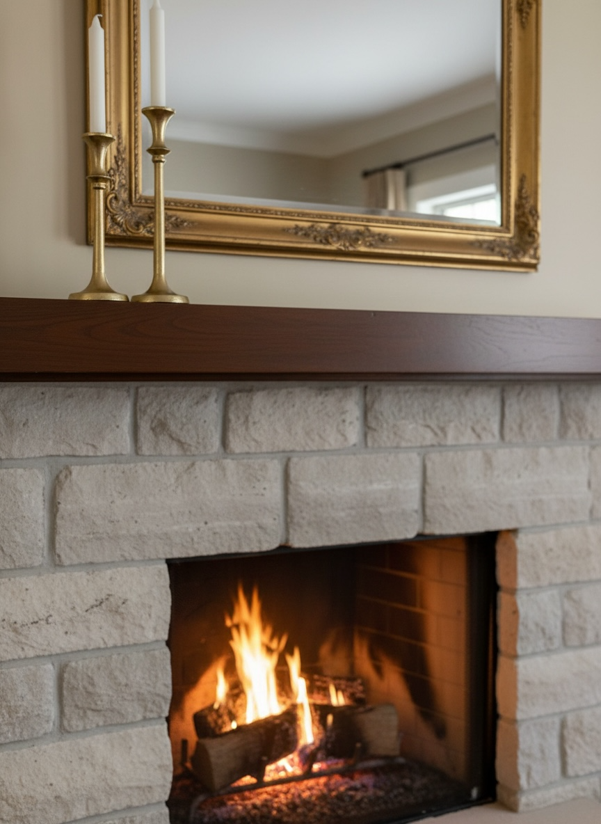 Two-Piece Gold Candle Holder Set