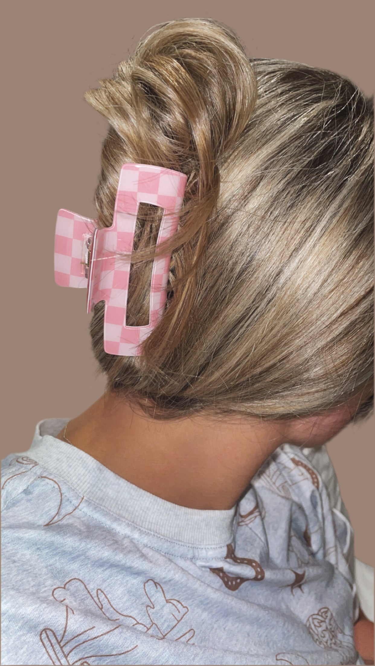 Checkered Claw Clip
