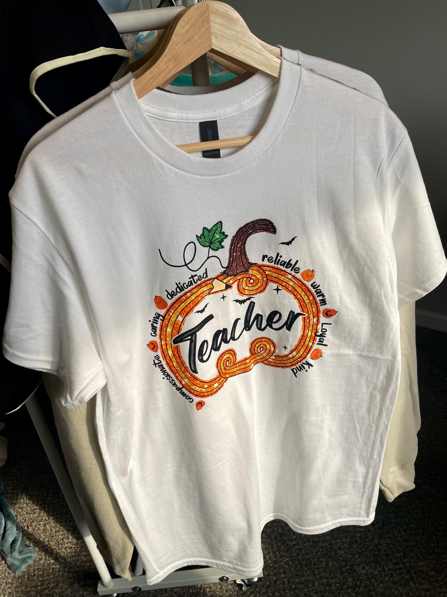 Teacher Pencil Pumpkin Graphic Tee