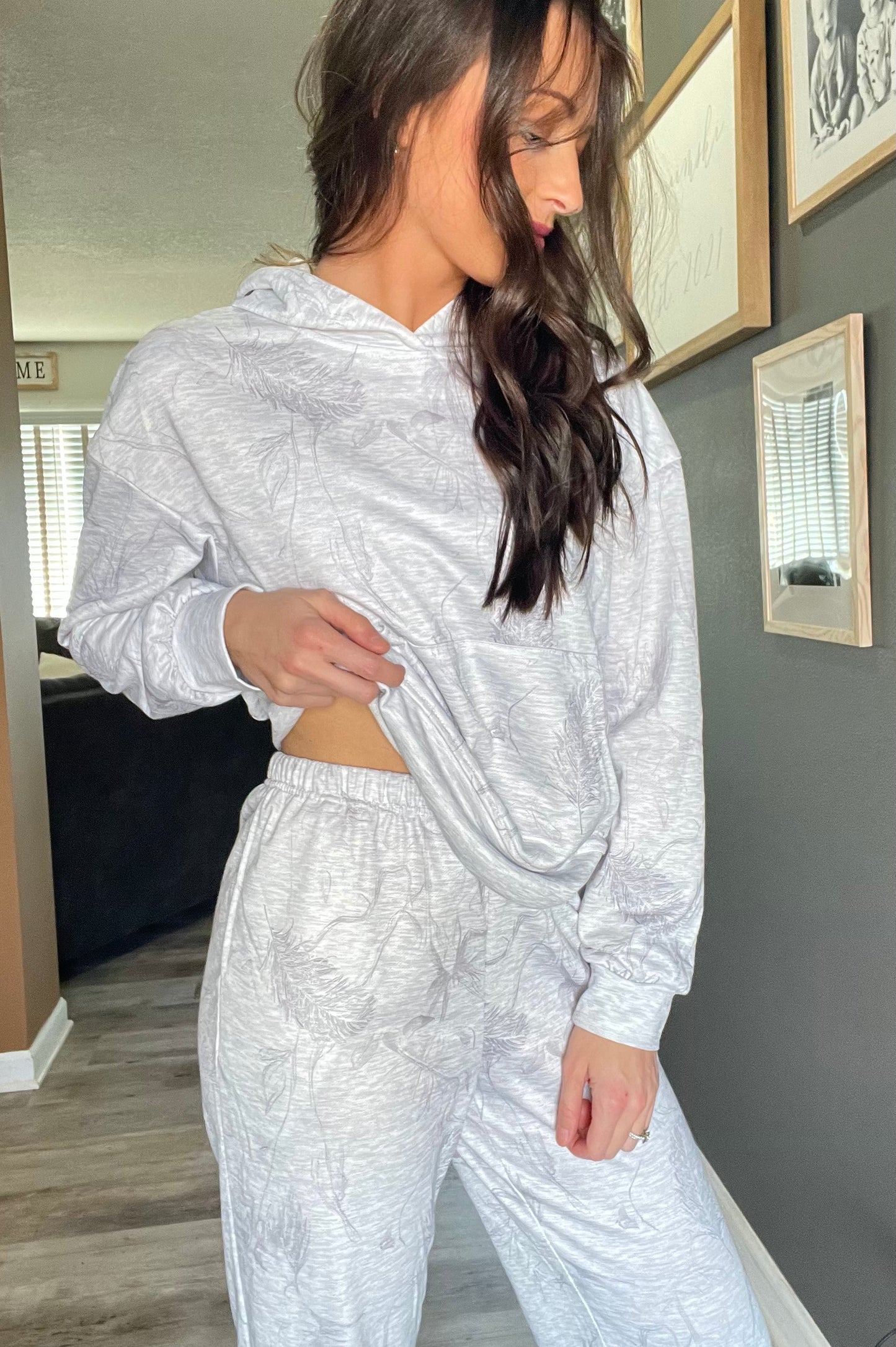 Leafy Hoodie Sweat Set