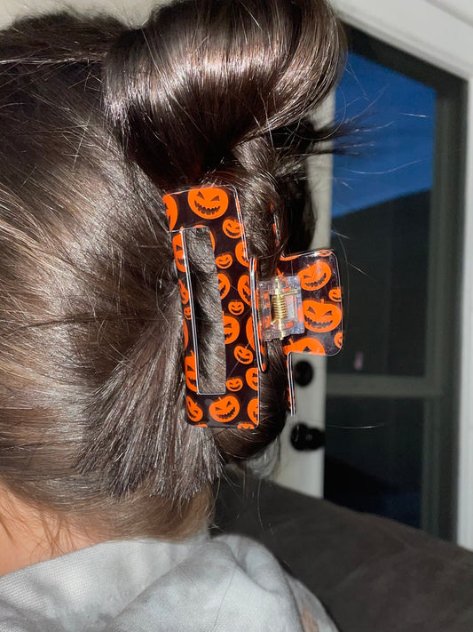 Pumpkin Claw Clip