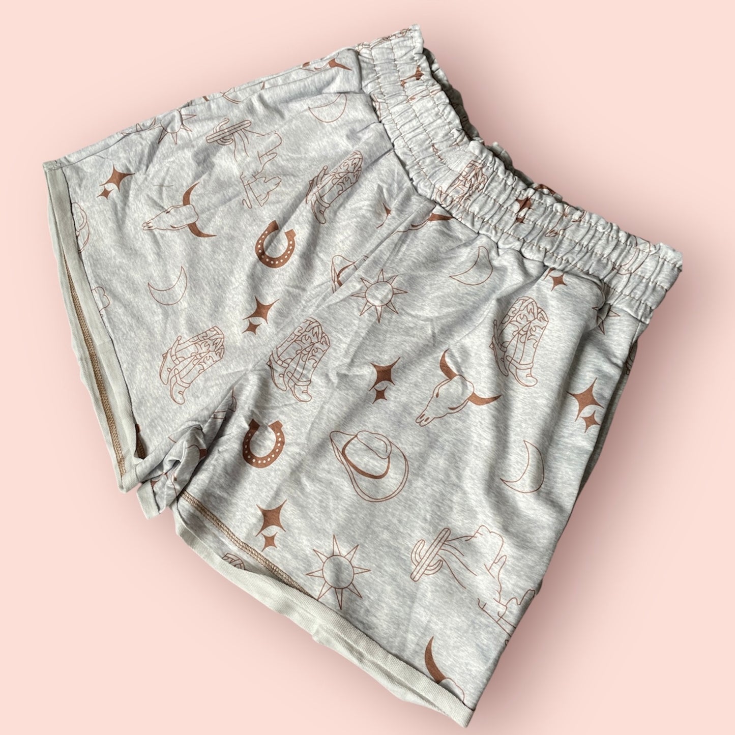 Western Style Tee Shirt and Shorts Set