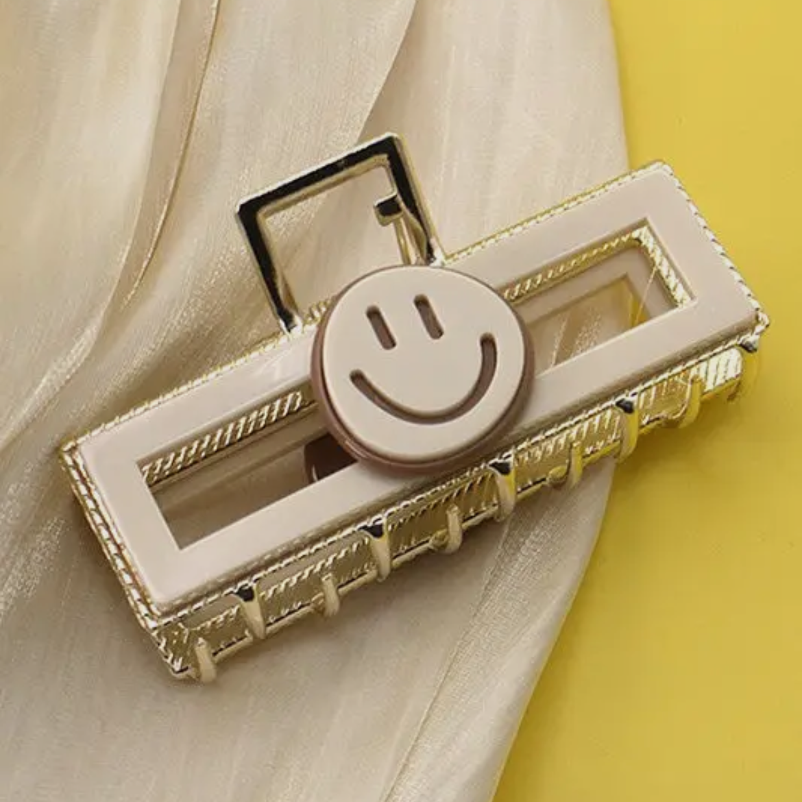 Smiley Hair Claw Clip