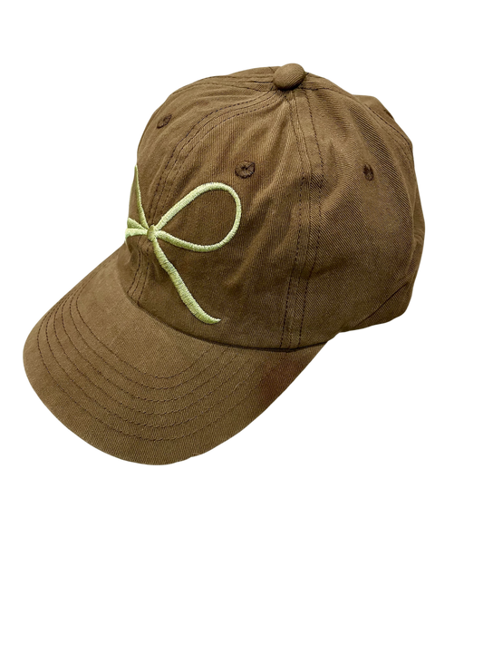 Embroidery Bow Baseball Hat