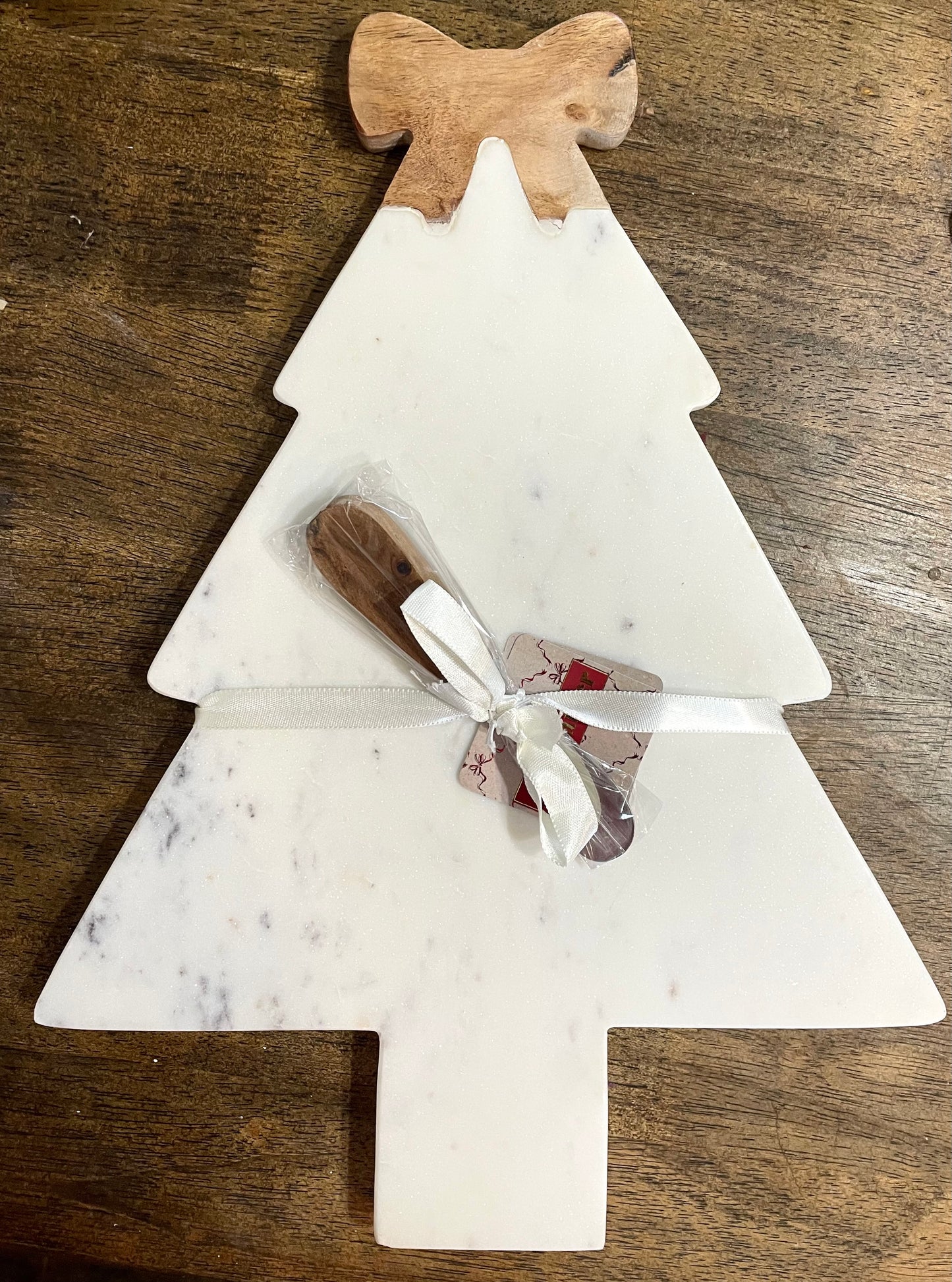 Marble Christmas Tree Cheese Board