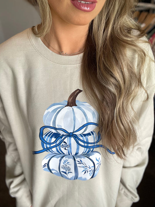 Pumpkin Bow Sweatshirt