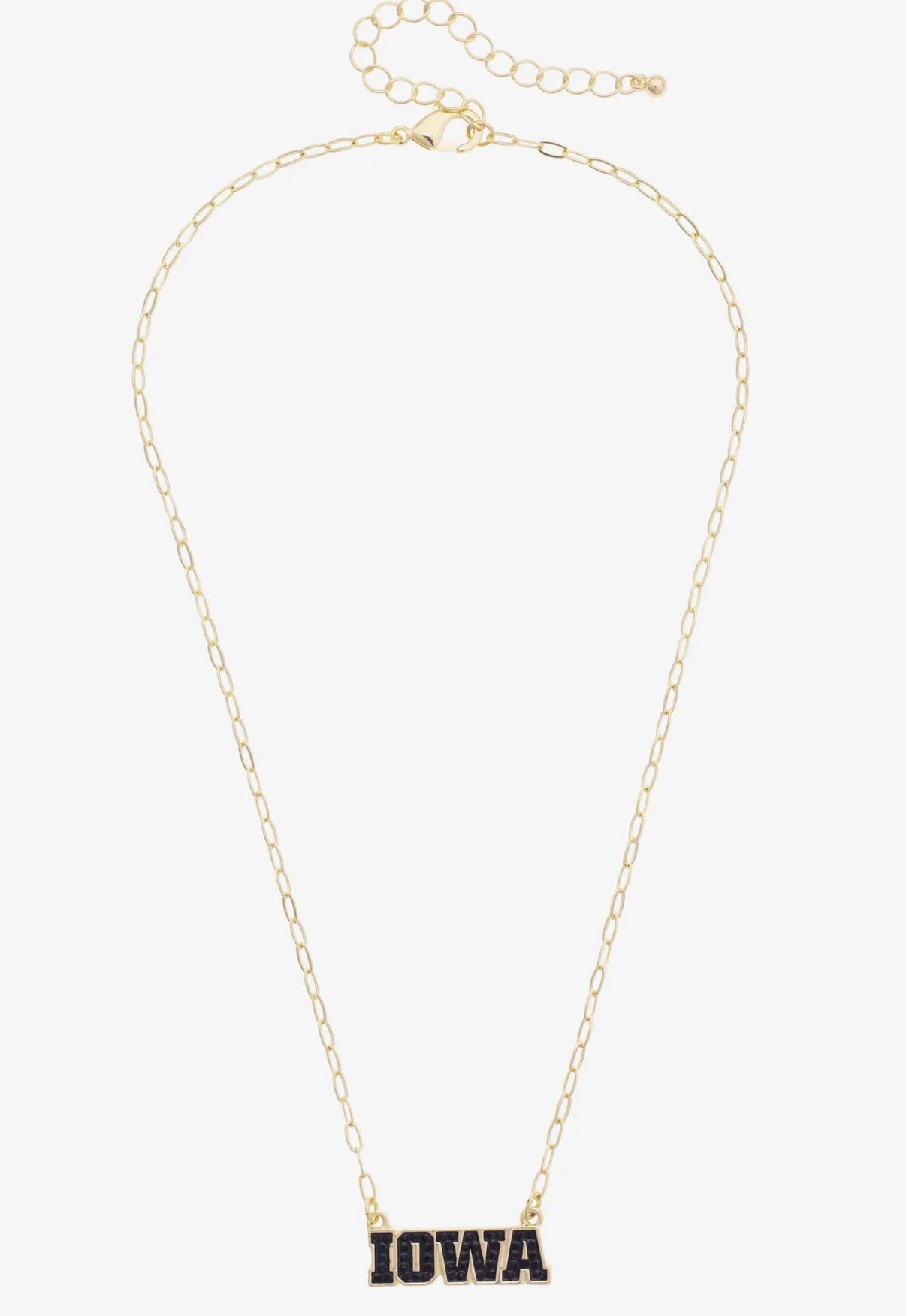 IOWA Hawkeyes Outline Necklace