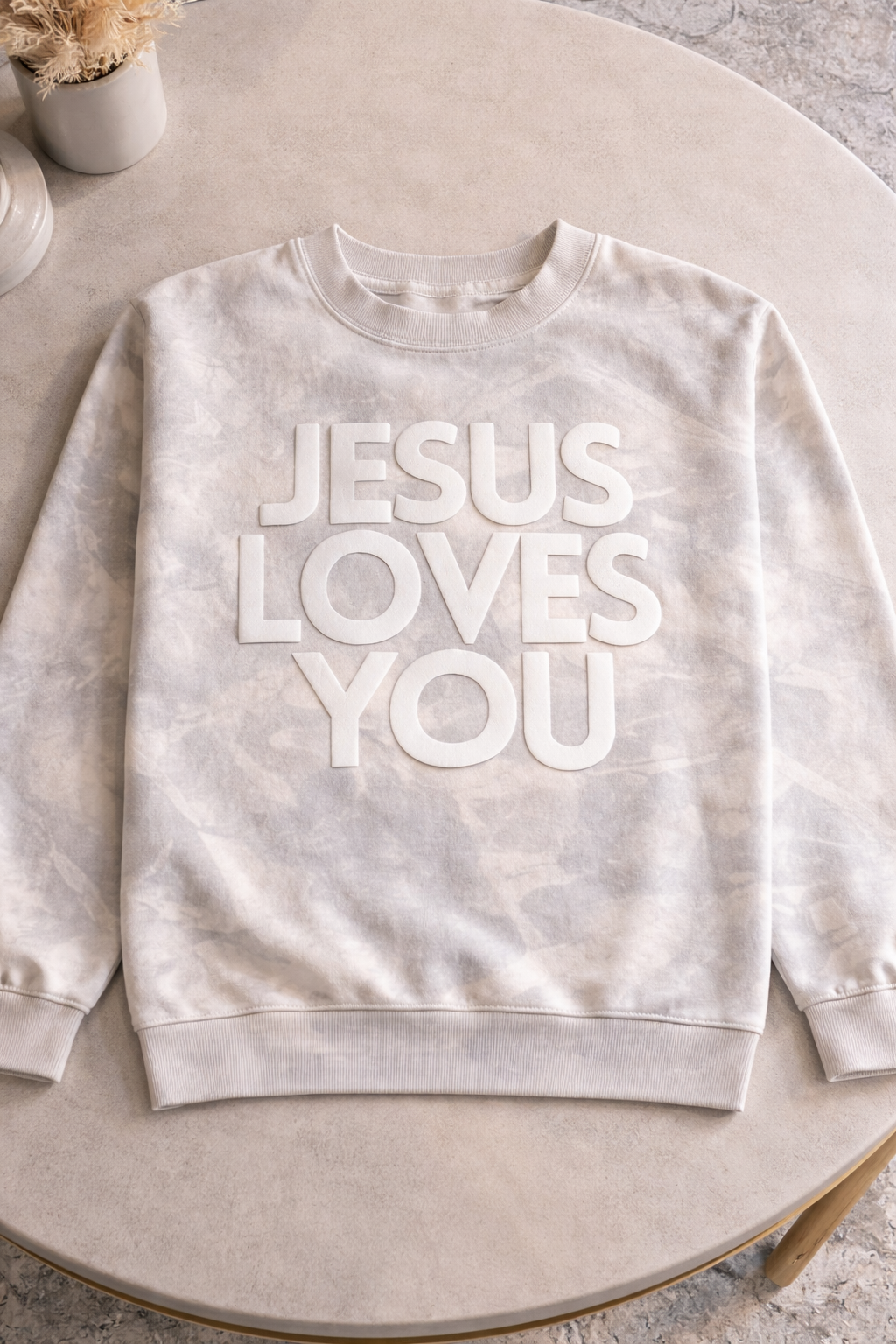 Jesus Loves You Camo Crewneck