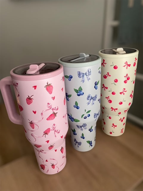 40oz Spill-Free Stainless Steel Vacuum Tumbler