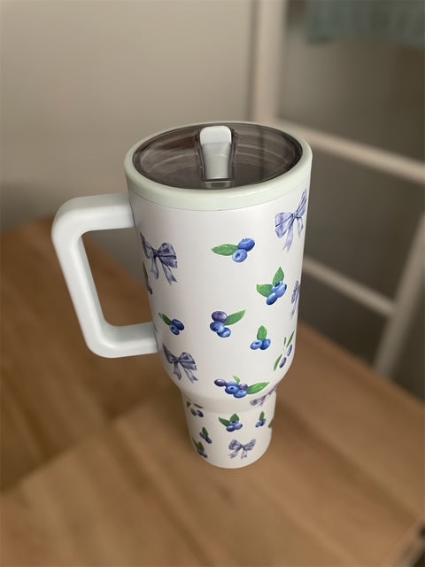 40oz Spill-Free Stainless Steel Vacuum Tumbler