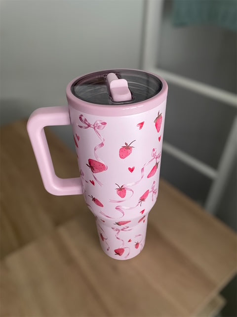 40oz Spill-Free Stainless Steel Vacuum Tumbler