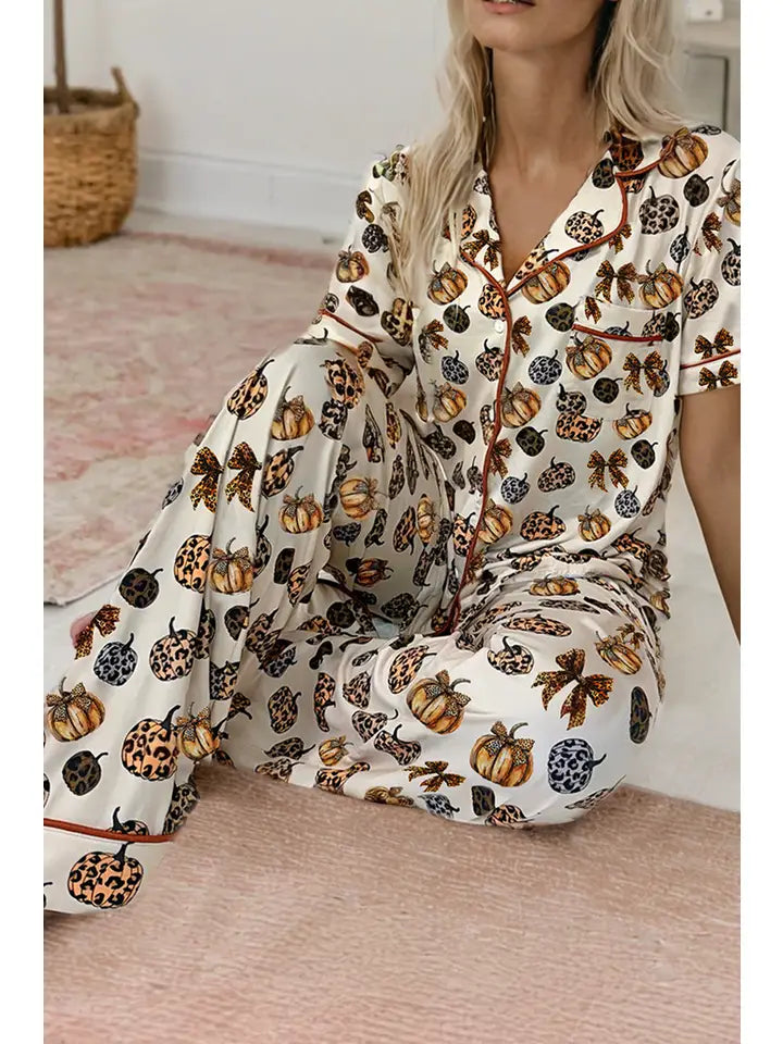 Pumpkin Two-Piece PJ Set