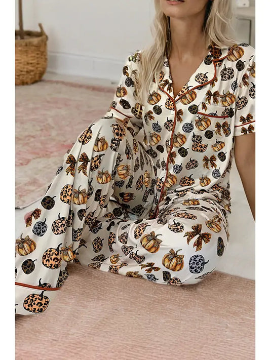 Pumpkin Two-Piece PJ Set