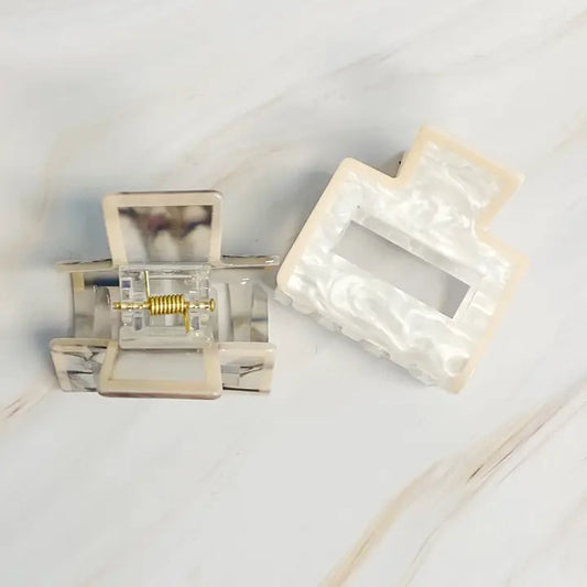 Marble Mix Claw Clip Set