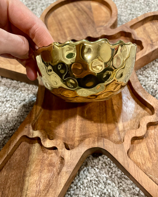 Single Mini Gold Serving Bowls
