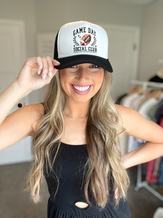 Game Day Social Club Football Trucker Hat