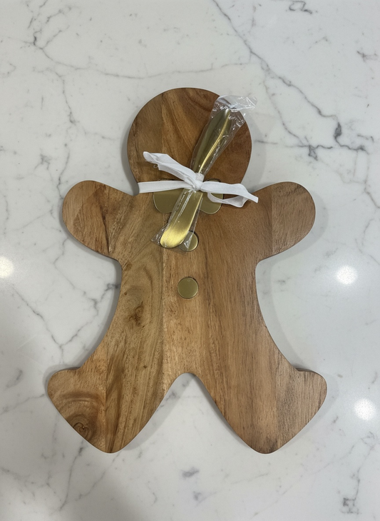 Wood Gingerbread Cheese Board