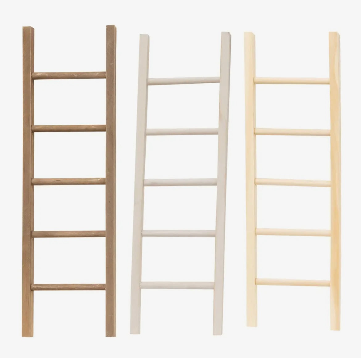 Brown Finish Wooden Decor Ladder