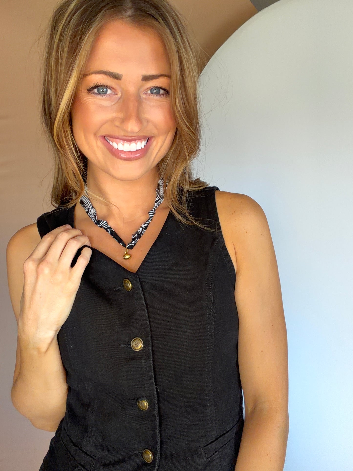 Football Charm Bandana Necklace