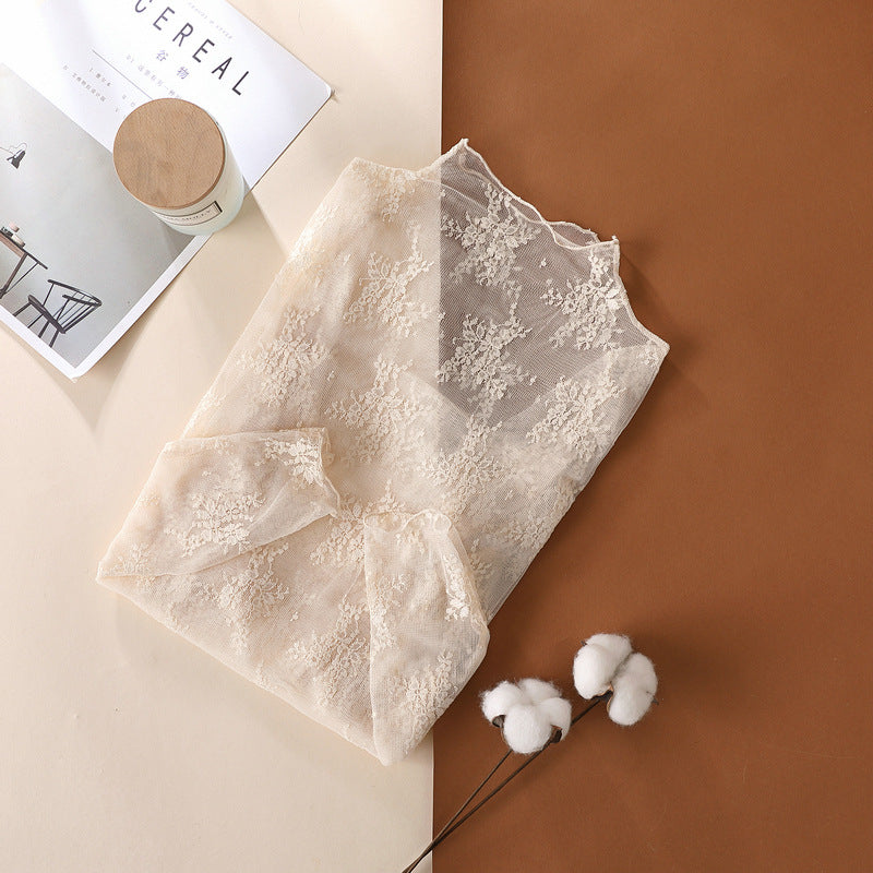 Lace See-Through Layering Top