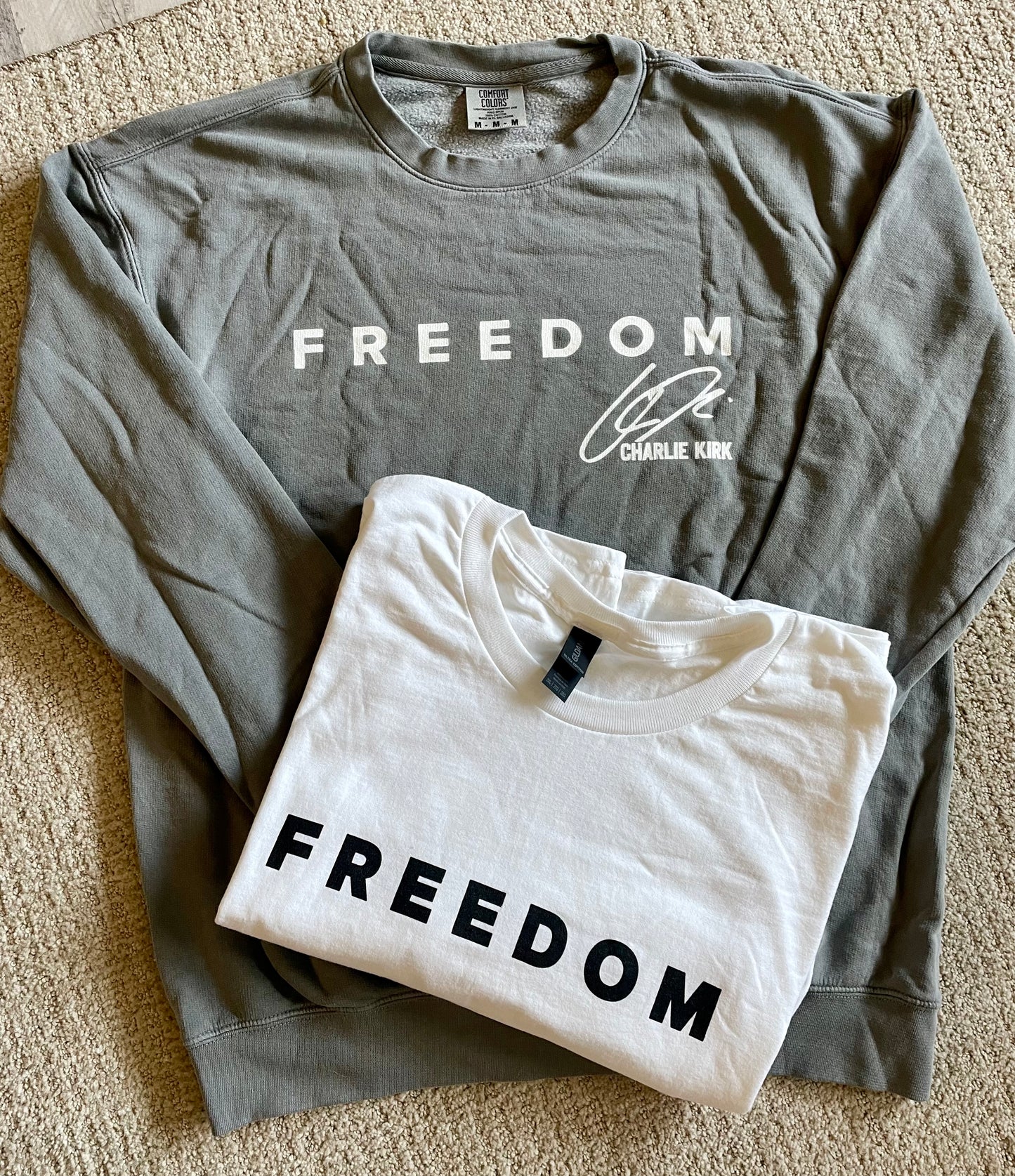 Charlie Kirk Freedom Crewneck