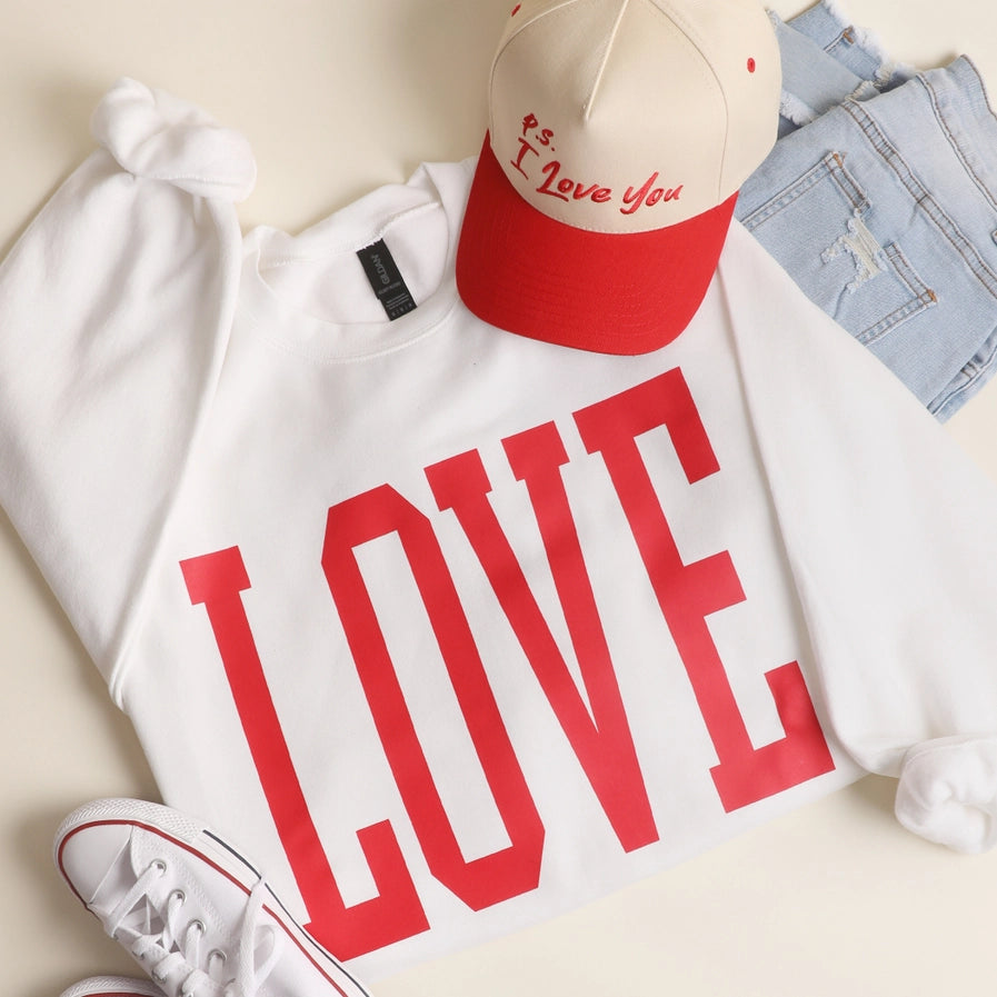 Love Oversized Heavyweight Crewneck