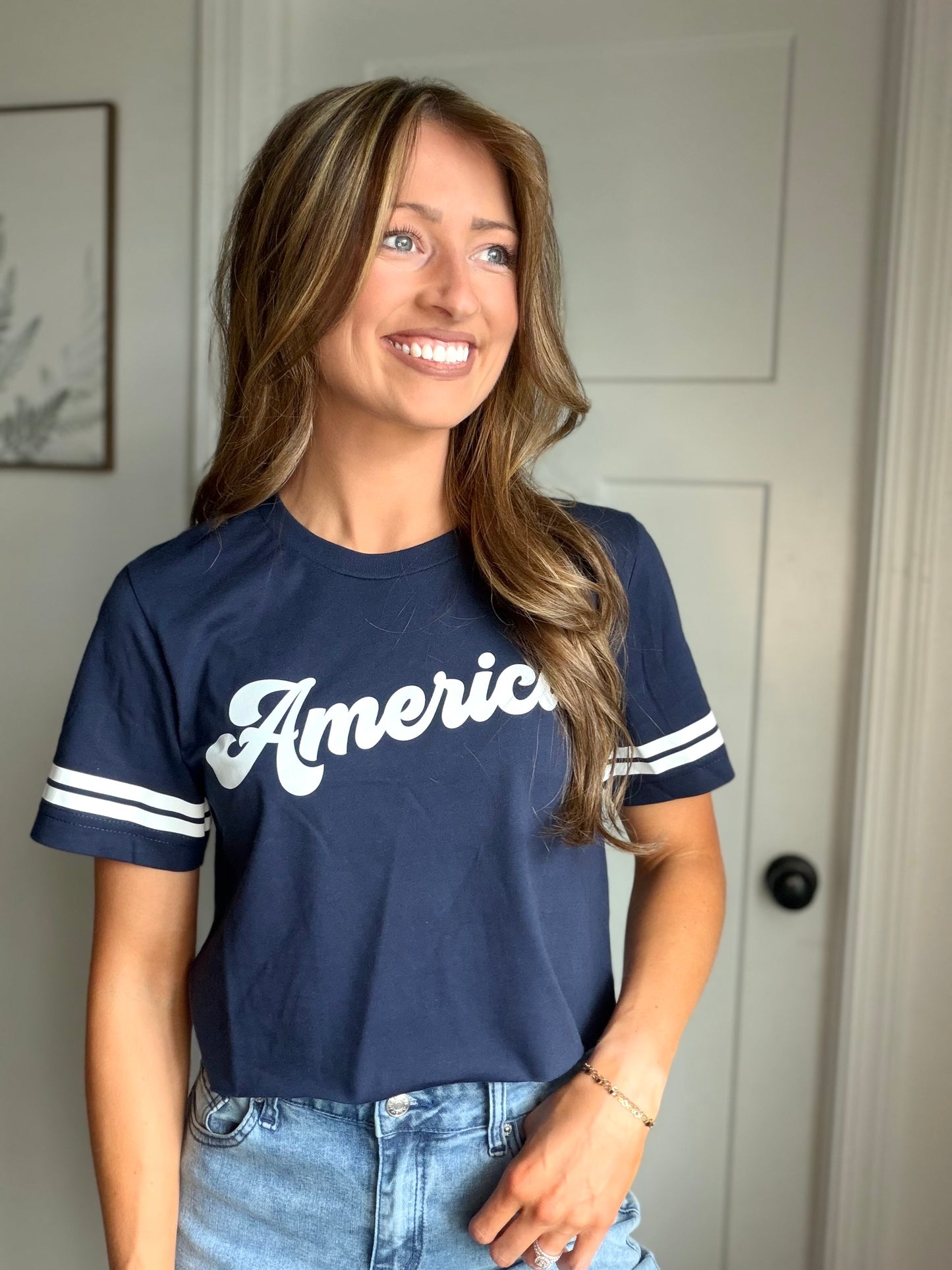 America Retro Crop Tee