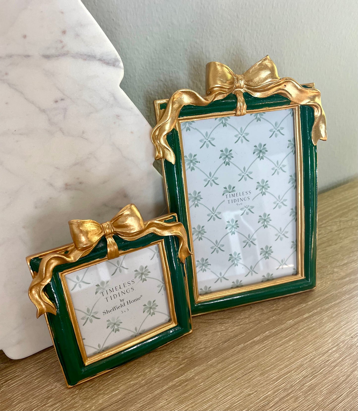 4x6 Single Green & Gold Picture Frame