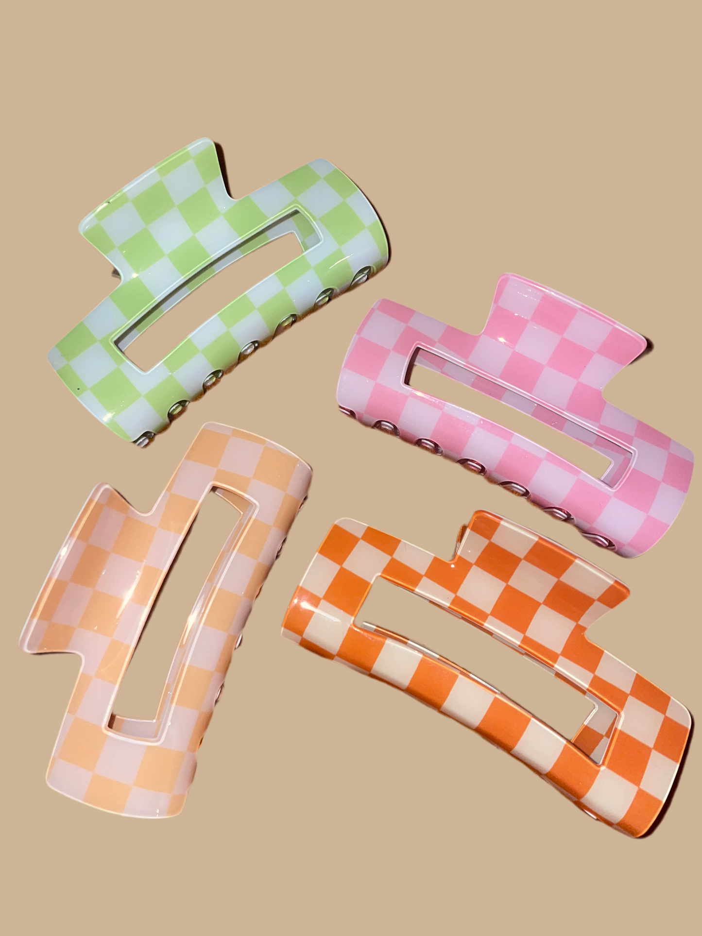 Checkered Claw Clip