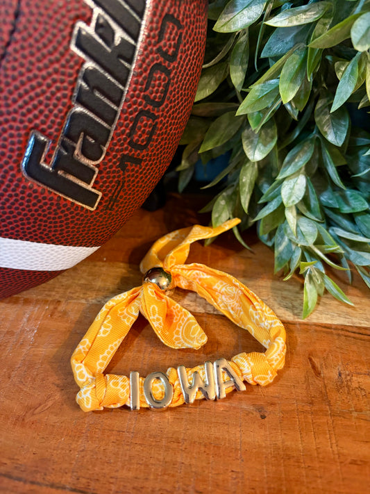 IOWA Hawkeyes Bandana Bracelet