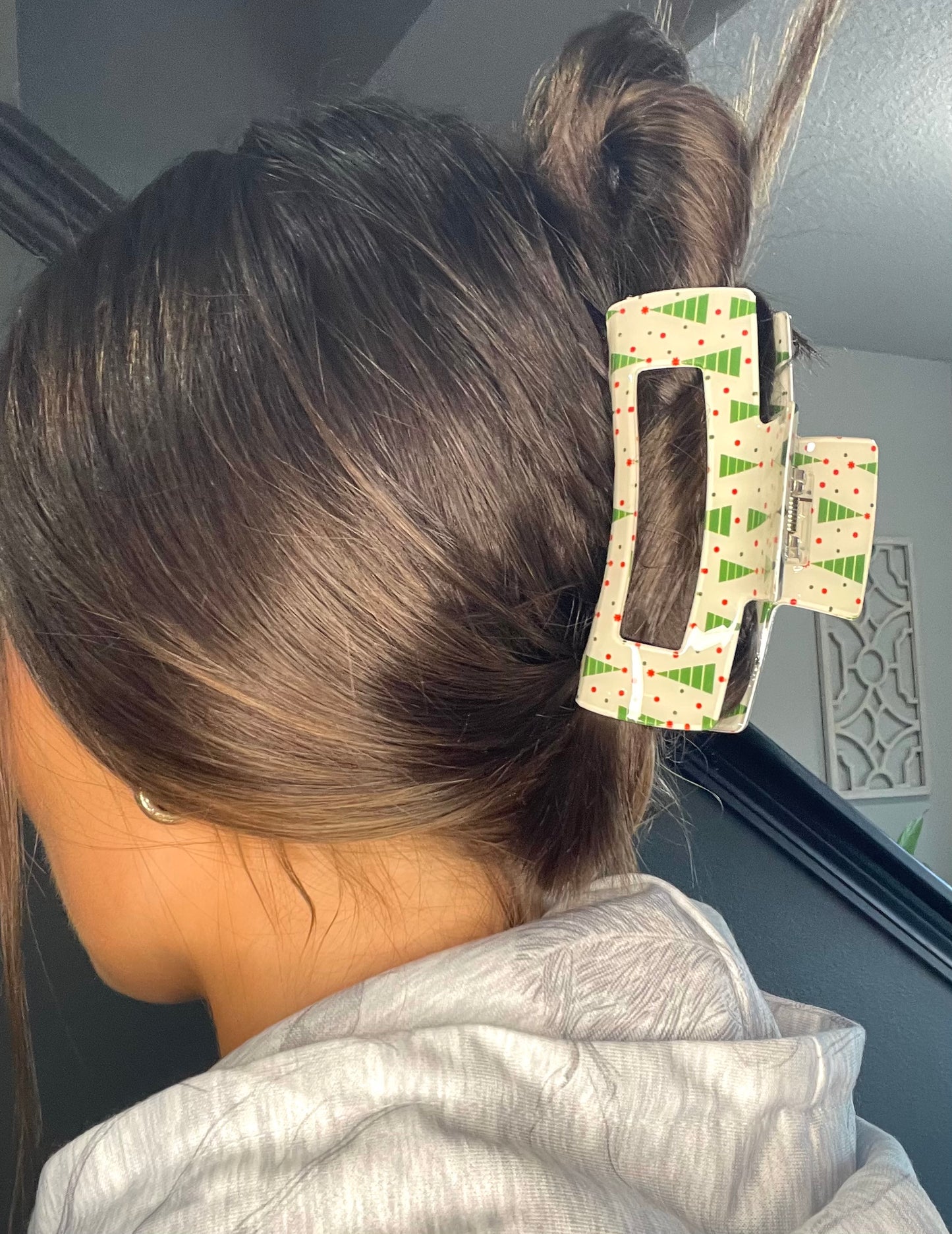 Christmas Tree Claw Clip