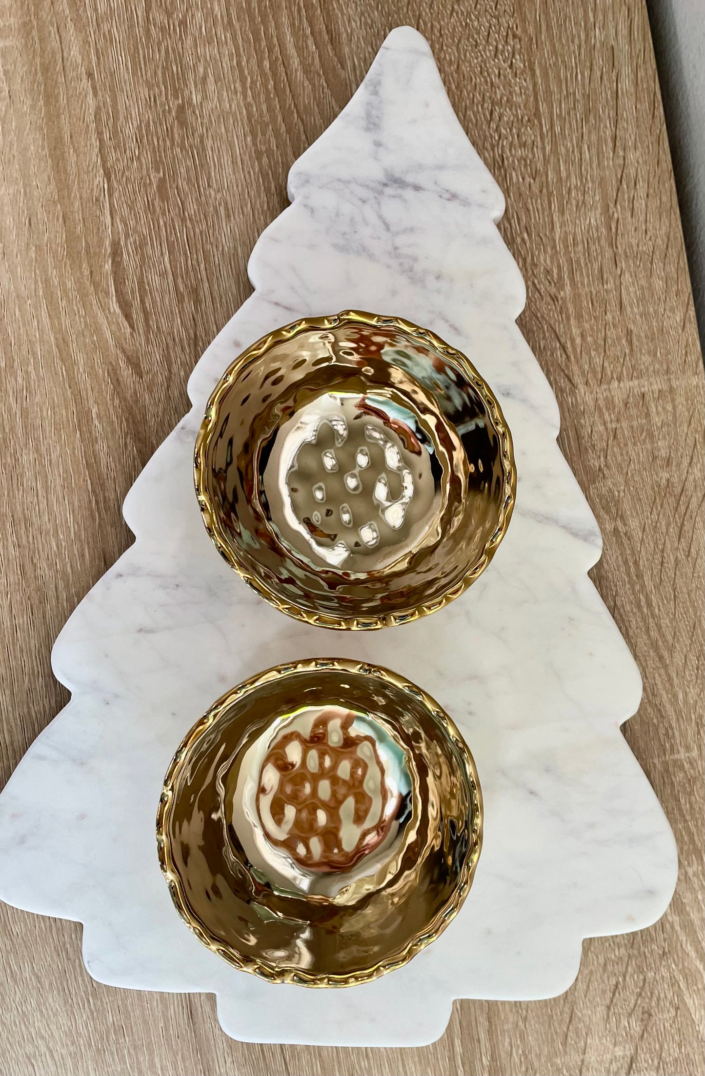Single Mini Gold Serving Bowls