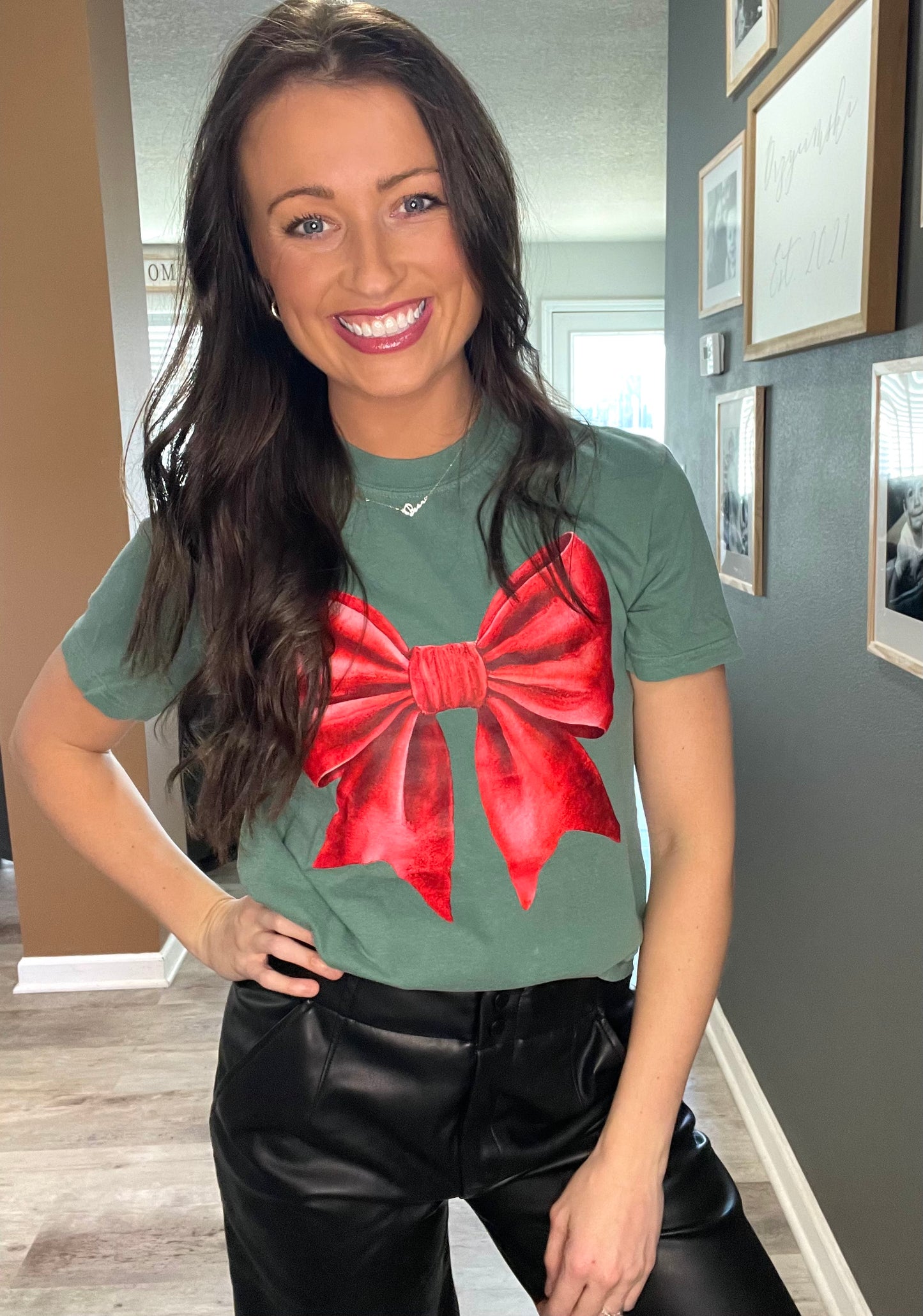 Bow Christmas Tee
