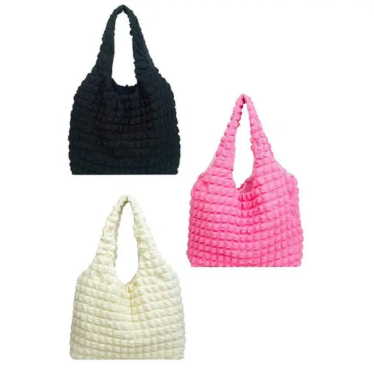 Cloud Puffy Shoulder Tote Bag (multiple colors available)
