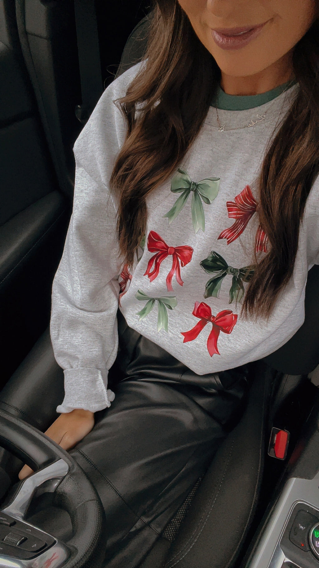 Christmas Bow Crewneck