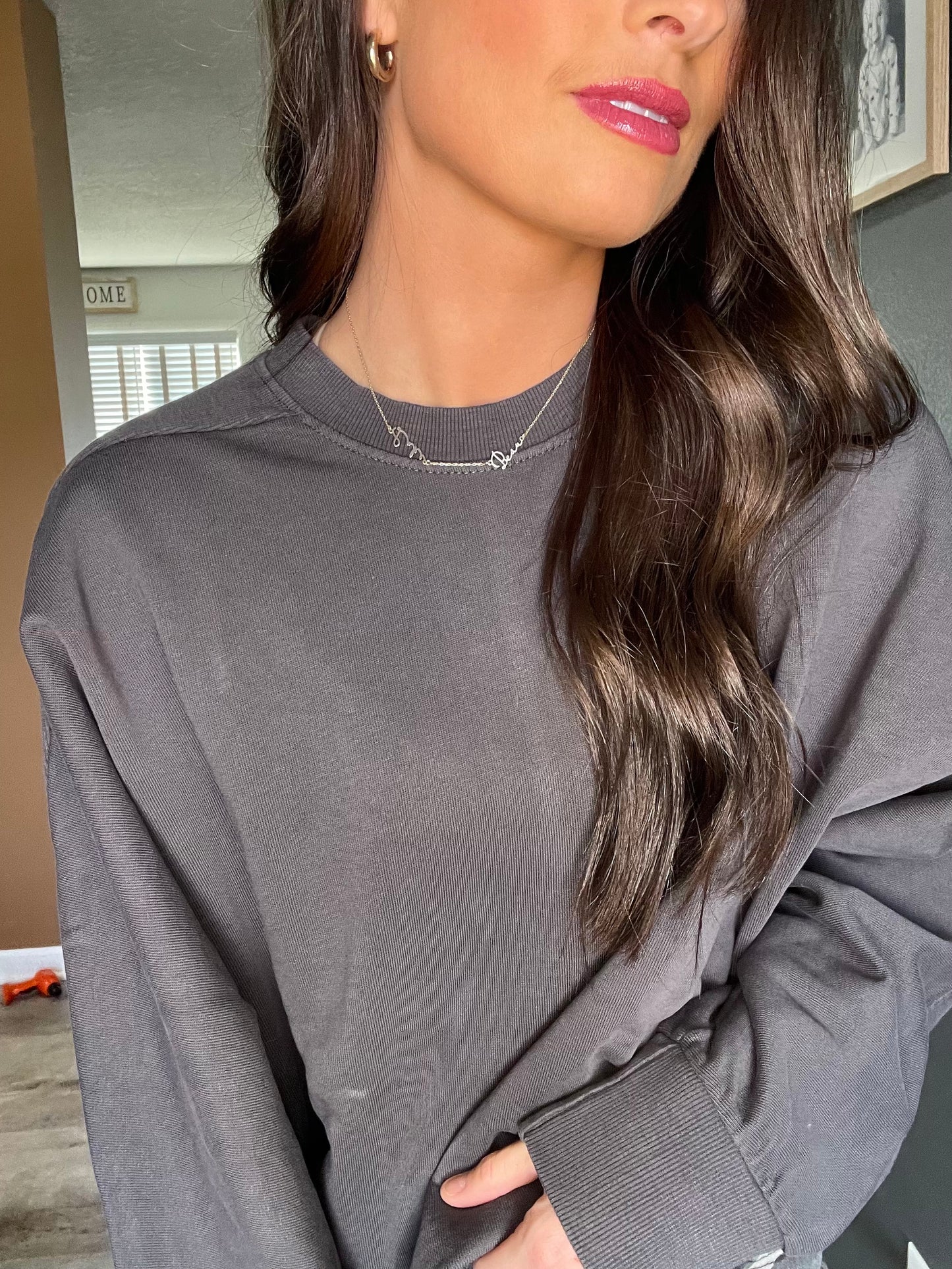 Weighted Cropped Crewneck