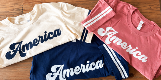 America Retro Crop Tee