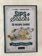 Sips & Snacks Recipe Cards - 50 cards