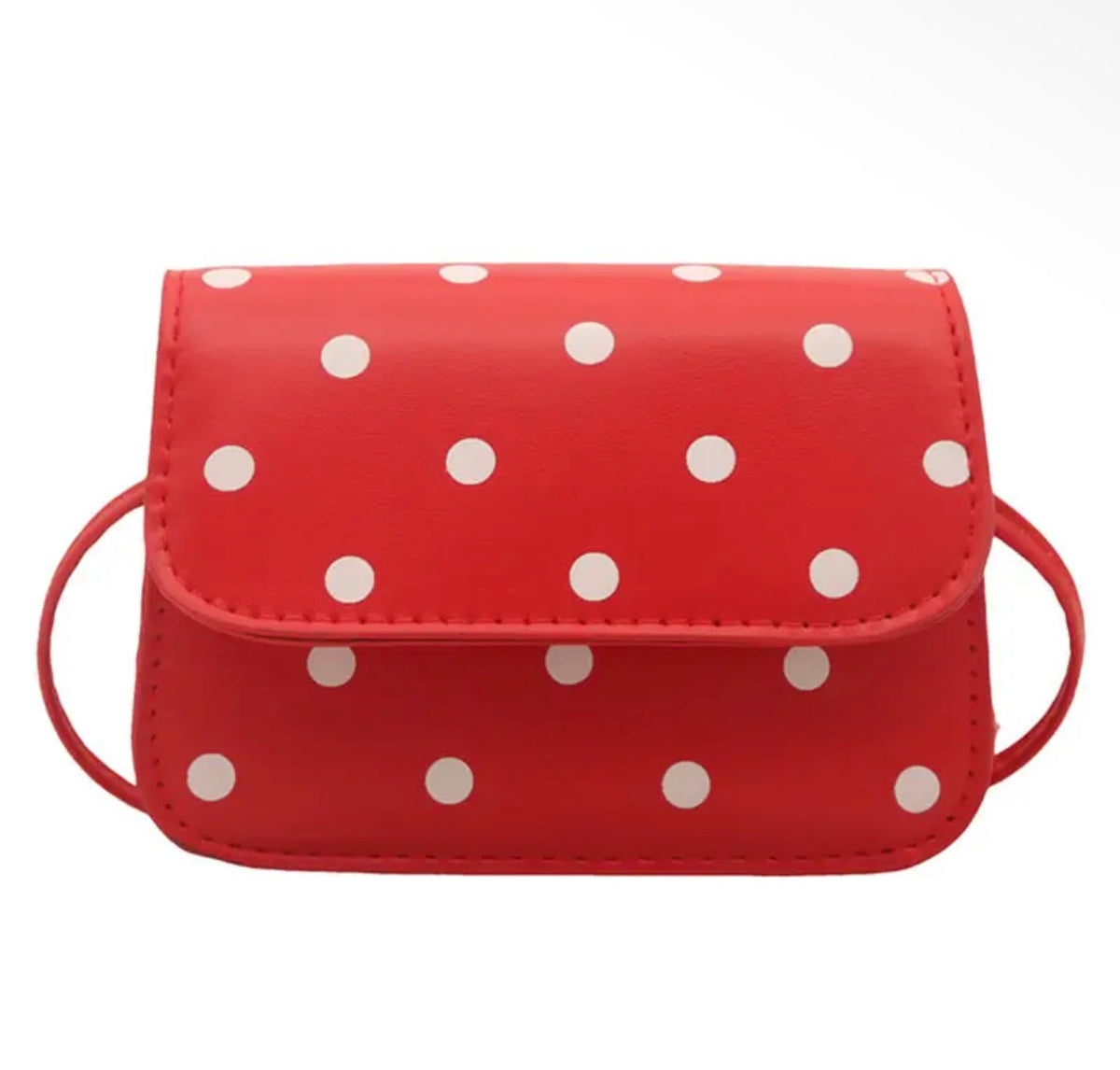 Red Polka Dot Mini Crossbody Bag