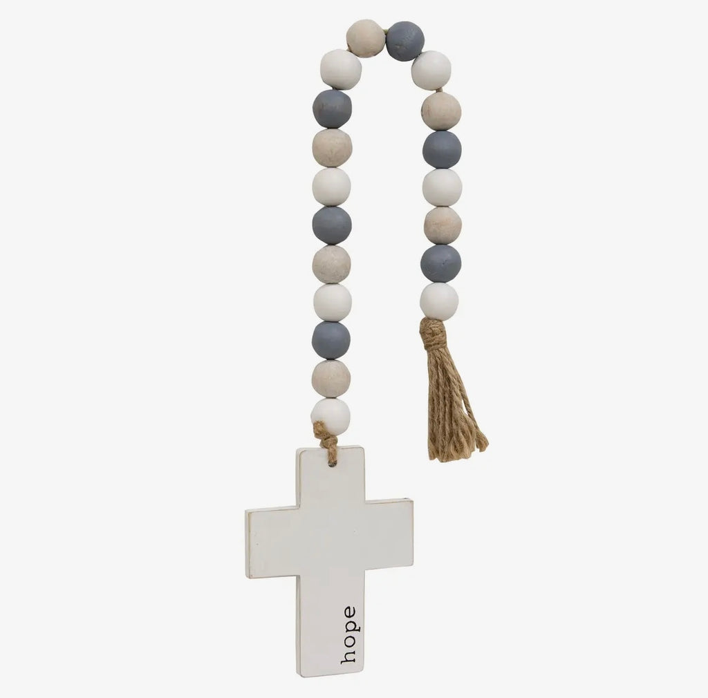 HOPE Beaded Cross Hanger Garland