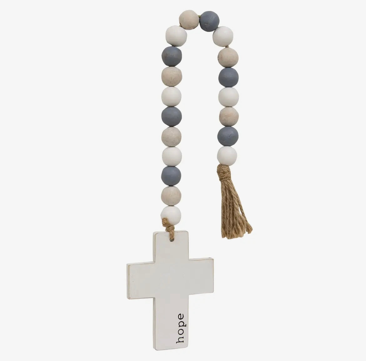 HOPE Beaded Cross Hanger Garland
