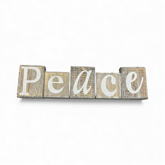 Wooden Peace Sign