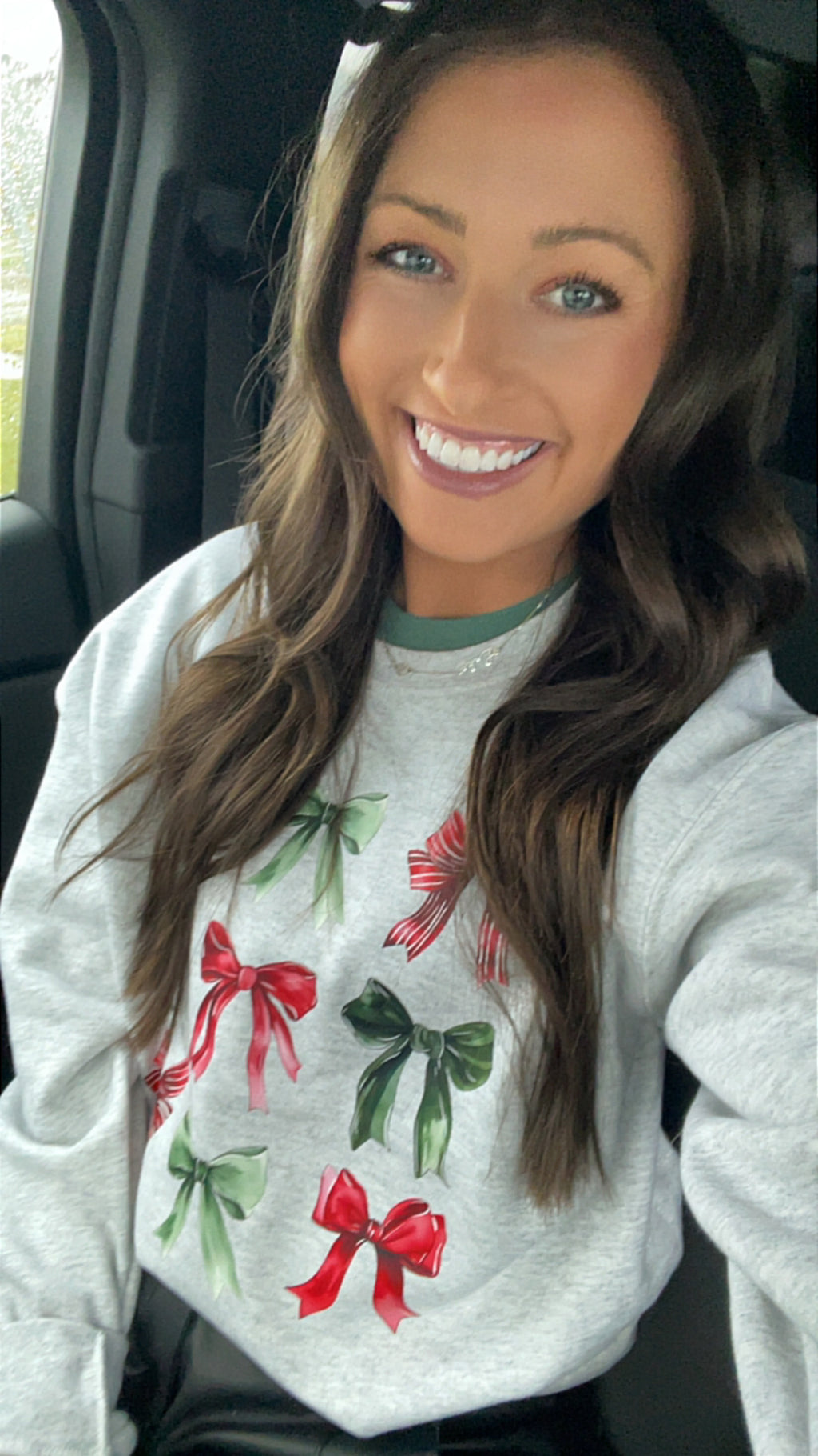 Christmas Bow Crewneck